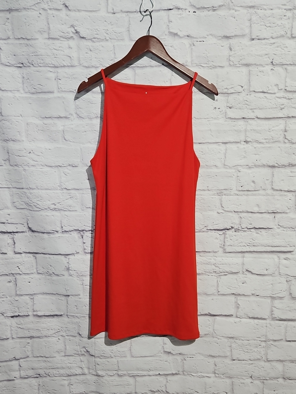 a new day Red Midi Slip Dress with Thin Straps